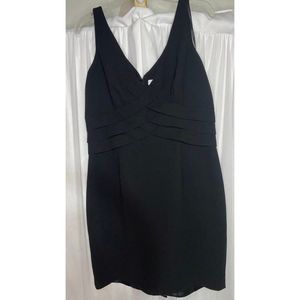 Calvin Klein Womens Black Sleeveless Short Body Con Cocktail Dress